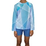 Blue Lights Kids  Long Sleeve Swimwear