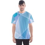 Blue Lights Men s Sports Mesh Tee