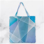 Blue Lights Grocery Tote Bag