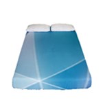 Blue Lights Fitted Sheet (Full/ Double Size)