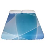 Blue Lights Fitted Sheet (Queen Size)