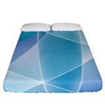 Blue Lights Fitted Sheet (California King Size)