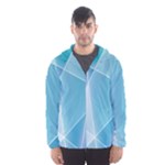 Blue Lights Men s Hooded Windbreaker