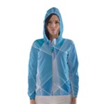 Blue Lights Women s Hooded Windbreaker