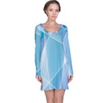 Blue Lights Long Sleeve Nightdress