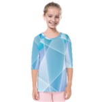 Blue Lights Kids  Quarter Sleeve Raglan Tee