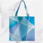 Blue Lights Zipper Grocery Tote Bag