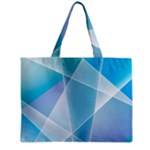 Blue Lights Zipper Mini Tote Bag