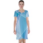 Blue Lights Short Sleeve Nightdress