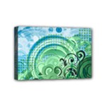 Blue Green Circle Design Mini Canvas 6  x 4  (Stretched)