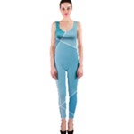 Blue Lights One Piece Catsuit