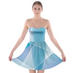 Blue Lights Strapless Bra Top Dress