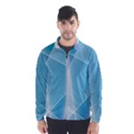 Blue Lights Men s Windbreaker