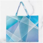 Blue Lights Zipper Large Tote Bag