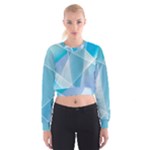 Blue Lights Cropped Sweatshirt