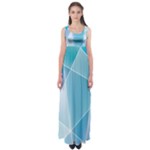 Blue Lights Empire Waist Maxi Dress