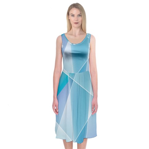 Blue Lights Midi Sleeveless Dress from ArtsNow.com