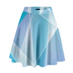 Blue Lights High Waist Skirt