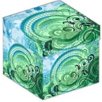 Blue Green Circle Design Storage Stool 12 