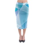 Blue Lights Midi Pencil Skirt