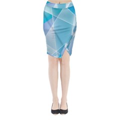 Blue Lights Midi Wrap Pencil Skirt from ArtsNow.com