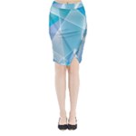 Blue Lights Midi Wrap Pencil Skirt