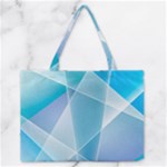 Blue Lights Zipper Medium Tote Bag