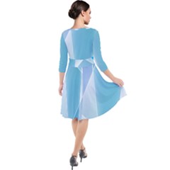 Quarter Sleeve Waist Band Dress 