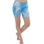 Blue Lights Lightweight Velour Yoga Shorts