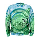 Blue Green Circle Design Men s Sweatshirt