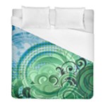 Blue Green Circle Design Duvet Cover (Full/ Double Size)