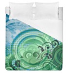 Blue Green Circle Design Duvet Cover (Queen Size)