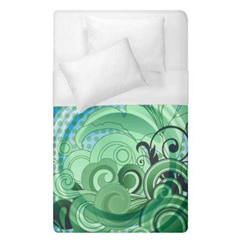 Blue Green Circle Design Duvet Cover (Single Size) from ArtsNow.com