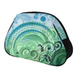 Blue Green Circle Design Full Print Accessory Pouch (Small)