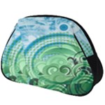 Blue Green Circle Design Full Print Accessory Pouch (Big)