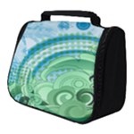 Blue Green Circle Design Full Print Travel Pouch (Small)