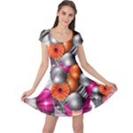 Ball Art Cap Sleeve Dress