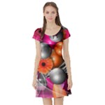 Ball Art Short Sleeve Skater Dress