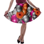 Ball Art A-line Skater Skirt