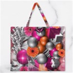 Ball Art Zipper Large Tote Bag