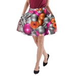 Ball Art A-Line Pocket Skirt