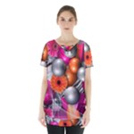 Ball Art Skirt Hem Sports Top