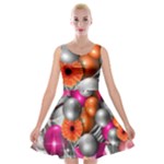 Ball Art Velvet Skater Dress