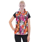 Ball Art Women s Button Up Vest