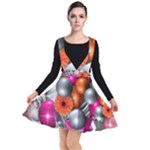 Ball Art Plunge Pinafore Dress