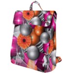 Ball Art Flap Top Backpack