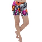 Ball Art Lightweight Velour Yoga Shorts