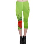 Red Heart Art Capri Leggings 