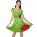 Red Heart Art Cap Sleeve Dress