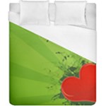 Red Heart Art Duvet Cover (California King Size)